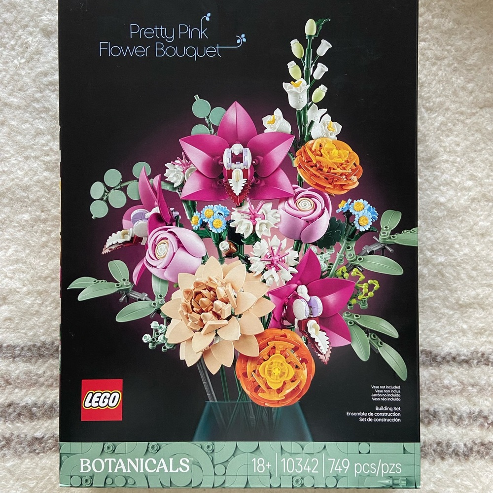 Lego Botanicals Pretty Pink Flower Bouquet